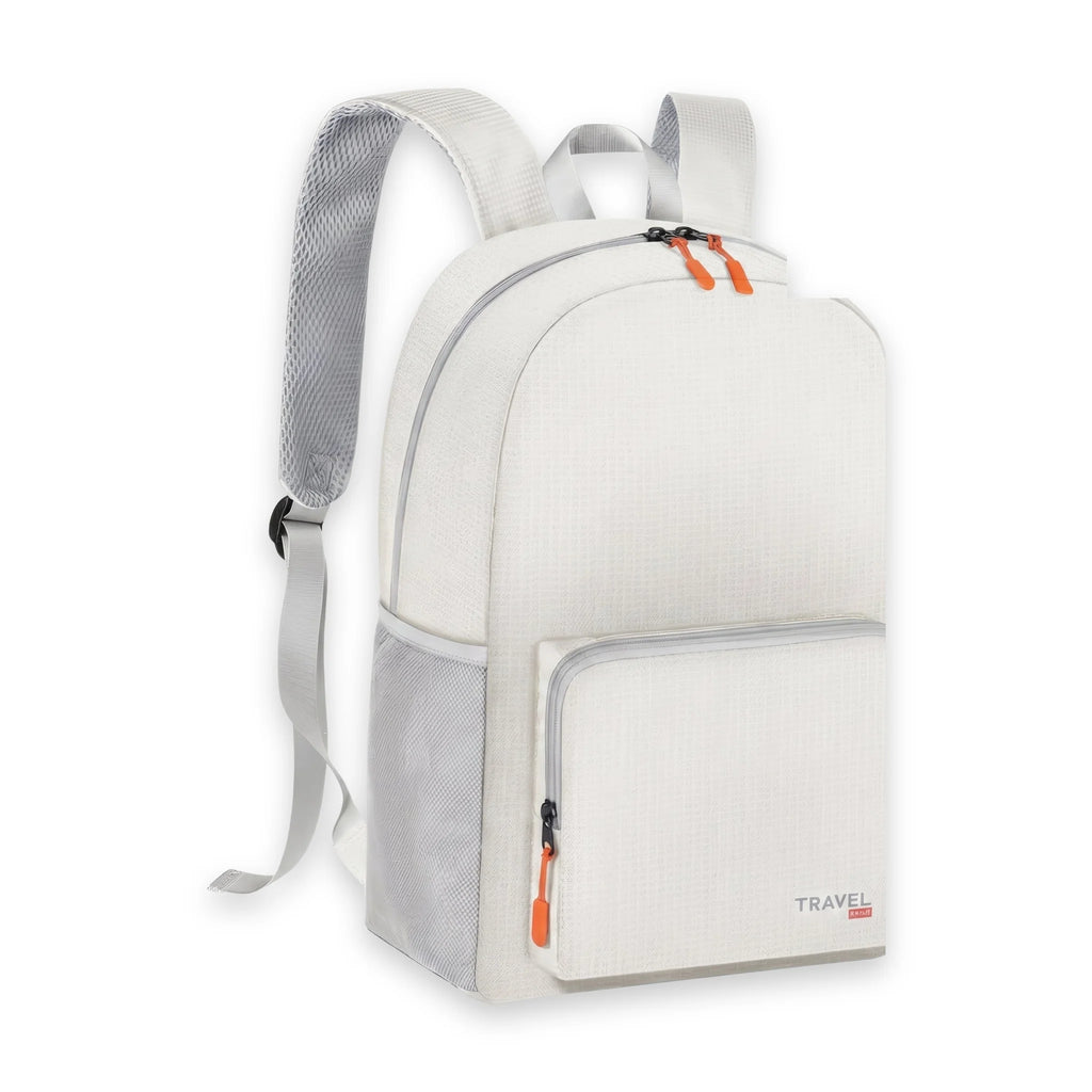 Sac à dos pliable de voyage Blanc, Blanc, packshot