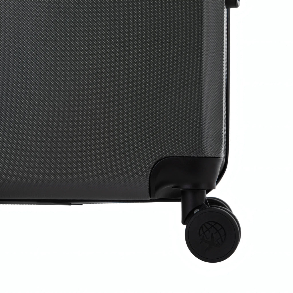 Set de 2 valises Travel World ACA Gris foncé, détail roue double