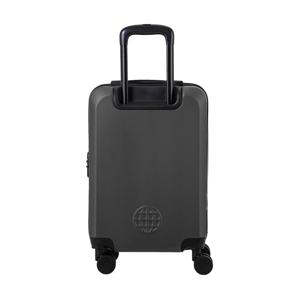 Set de 2 valises Travel World ACA Gris foncé, valise cabine S de dos