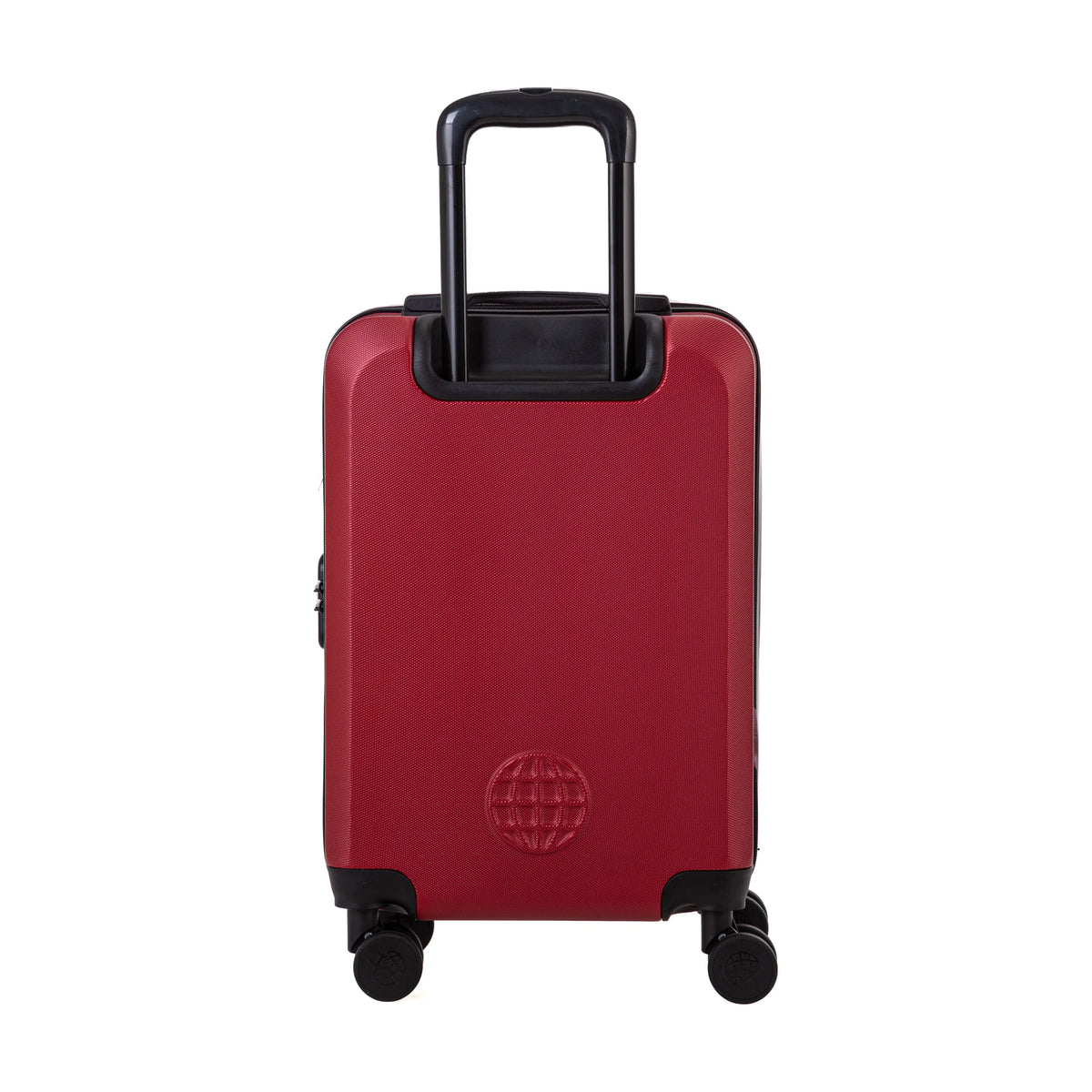 Set de 2 valises Travel World ACA Rouge foncé, valise cabine S de dos