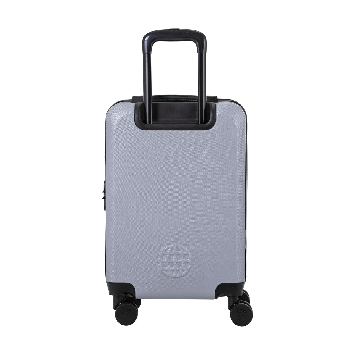 Set de 2 valises Travel World ACA Argent, valise cabine S de dos